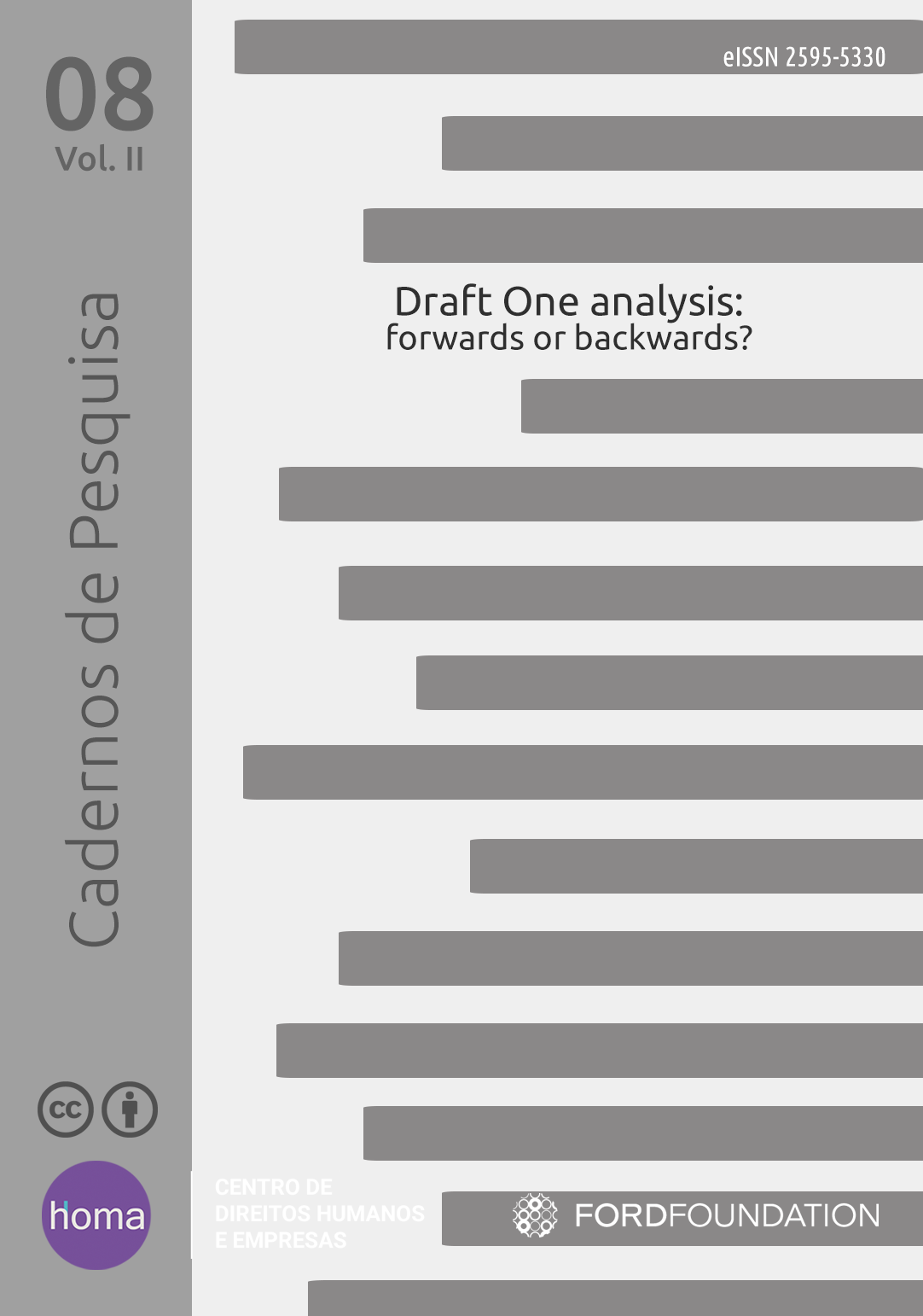 Draft One analysis: forwards or backwards?