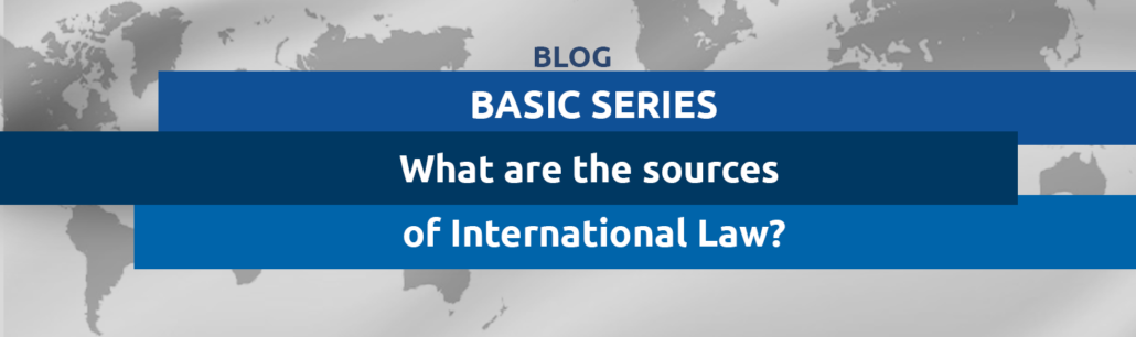 Homa What Are The Sources Of International Law 